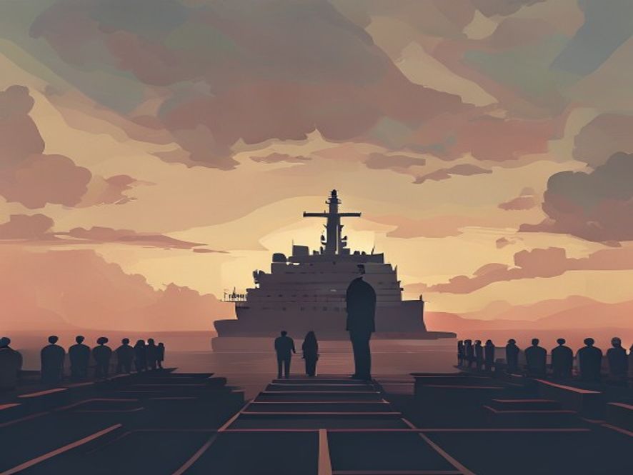 A cinematic and photorealistic 8k wide shot capturing a solitary president standing in solemn tribute at the Sewol ferry memorial site under a poignant, softlit sky, evoking a heavy atmosphere of national mourning and reflection, high detail, emotional depth.