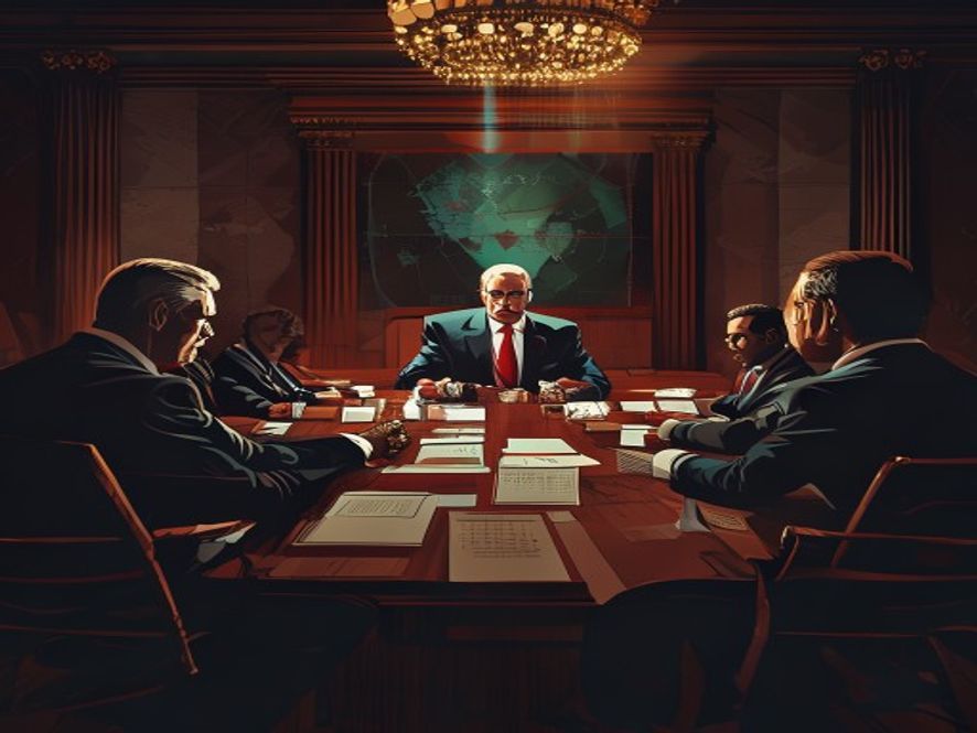 Cinematic, photorealistic, 8k image depicting a tense internal debate among ruling party politicians in a dimly lit, highstakes political meeting, as they grapple with a controversial election nomination dilemma, weighing fierce factional loyalty against the critical need to appeal to moderate voters for upcoming local elections, with electoral maps and strategic documents on the table.