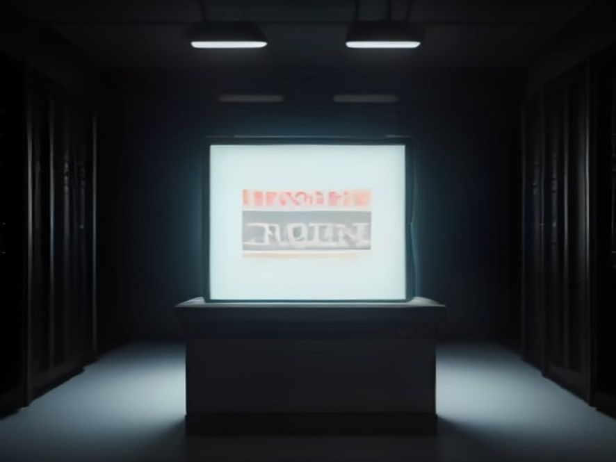 Cinematic, photorealistic 8k image of a glowing digital ballot box in a dimly lit, hightech server room with scattered, mismatched data numbers and flickering error codes in the background, symbolizing the fragility of electoral integrity and the urgent need for transparency, moody atmospheric lighting.