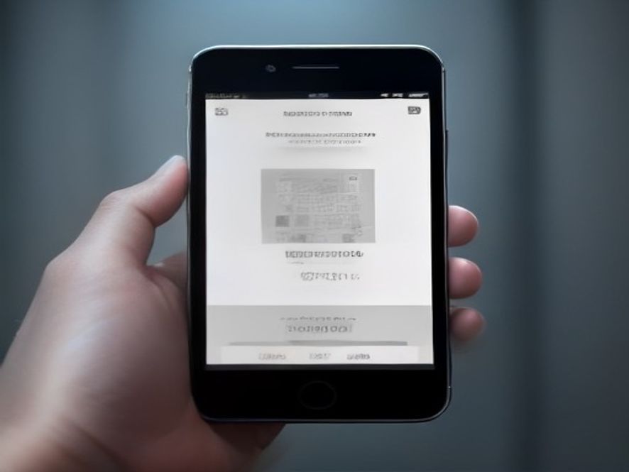 A closeup shot of a smartphone screen displaying a digital lottery app scanning a QR code on a physical lottery ticket, cinematic lighting, hightech financial atmosphere, photorealistic, 8k, sharp focus on the seamless integration of digital technology and paper lottery.