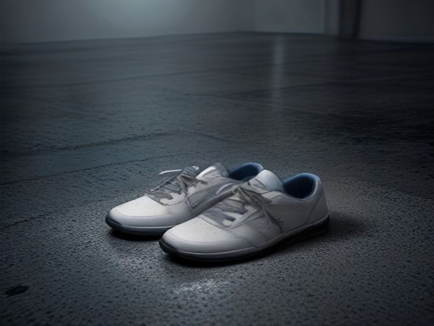 A somber and cinematic photorealistic 8k image of a single empty childs pair of shoes placed on a cold, dim concrete floor, illuminated by a faint, melancholic ray of light, symbolizing the tragedy of ignored warnings and the systemic failure of child protection, emotional and highcontrast atmosphere.