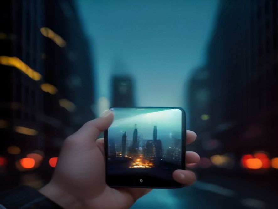 A cinematic, highquality photograph of a glowing smartphone screen held in a hand amidst a blurred urban cityscape, displaying a vibrant and immersive shortform drama scene that captures the collision between modern digital consumption and highend emotional storytelling, 8k resolution, photorealistic.