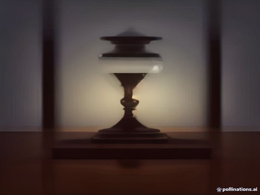 A cinematic, photorealistic 8k image featuring a grand, dimly lit government office silhouette with a large, intricate glass hourglass on a mahogany desk, symbolizing the structural scrutiny and critical weight of political personnel vetting processes in a somber and professional atmosphere.