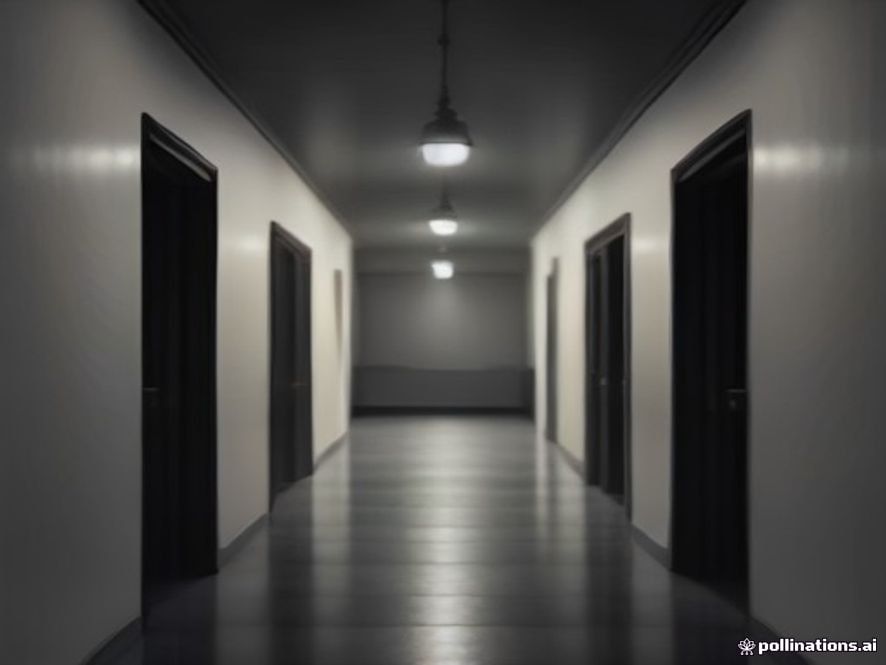 A cinematic and somber photorealistic 8k image featuring a quiet, dimly lit military residence hallway at dusk, capturing a heavy atmosphere of reflection and institutional scrutiny, with soft moody lighting casting long shadows to symbolize the systemic challenges within the military organization.