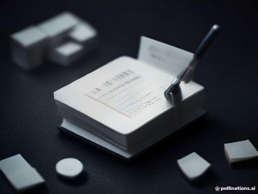 A cinematic and photorealistic closeup of a premium weightloss medication pen resting on a sleek, cold medical surface, cast in dark and moody lighting with a blurred stack of banknotes and analytical charts in the background to symbolize the burden of high costs and market inequality, 8k resolution.
