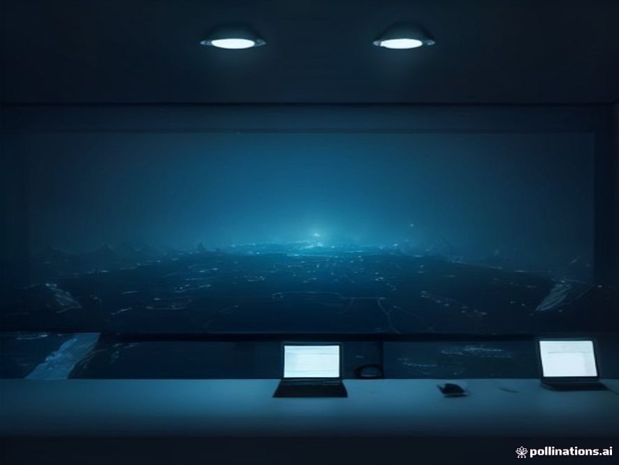 A cinematic, highresolution 8k photograph capturing a tense, dimly lit command center with a panoramic view of a geopolitical map, featuring a sharp silhouette of military tactical gear and modern defense infrastructure under a cold blue lighting, symbolizing strategic deterrence and military vigilance.
