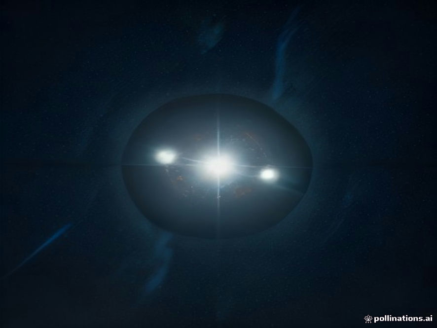 A cinematic, photorealistic 8k view of a constellation of advanced South Korean microsatellites orbiting in the dark expanse of space, capturing highresolution imagery of the Korean Peninsula below with a glowing, futuristic atmosphere, emphasizing precision and technological innovation.