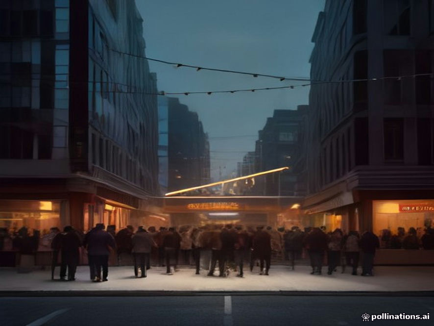 A cinematic and photorealistic 8k image showing a humble, warm neighborhood storefront filled with people offering heartfelt support, capturing the essence of social solidarity and heroic bravery, with a soft, hopeful lighting that highlights the spirit of community, highly detailed.