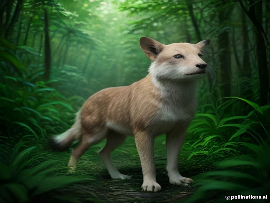 Cinematic, photorealistic 8k image of a rescued wild animal looking towards a lush, restored natural habitat from a transition point, symbolizing the urgent need for sustainable wildlife coexistence and ecological balance, soft natural lighting, emotional and hopeful atmosphere.
