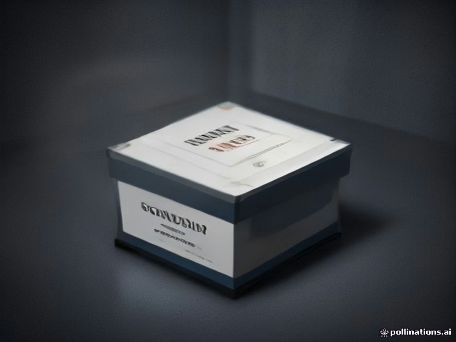 A cinematic and photorealistic 8k image of a sealed ballot box inside a dimly lit, highsecurity storage facility, surrounded by a tense atmosphere of shadows, representing the fragility of democratic trust and the public demand for transparency, captured with deep contrast and sharp detail.